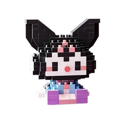 Sanrio Hello Kitty Kuromi My Melody Cinnamoroll Building Blocks Cartoon Figures Bricks Children's Assembly Toys Model Gift
