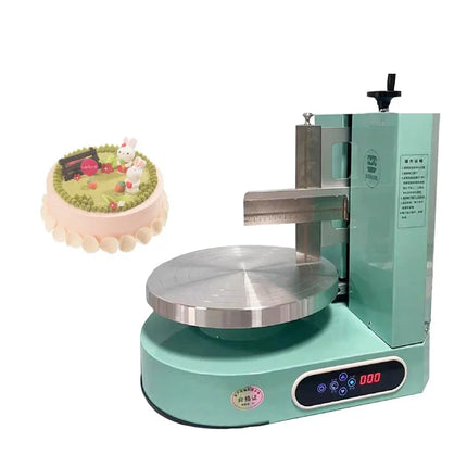Semi Automatic Birthday Cake Smoothing Coating Machine Desktop Cakes Plastering Cream Coating Filling Machine Baking Appliance