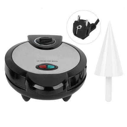 Electric Egg Roll Maker Waffle Baking Pan Ice Cream Cone Machine for Home
