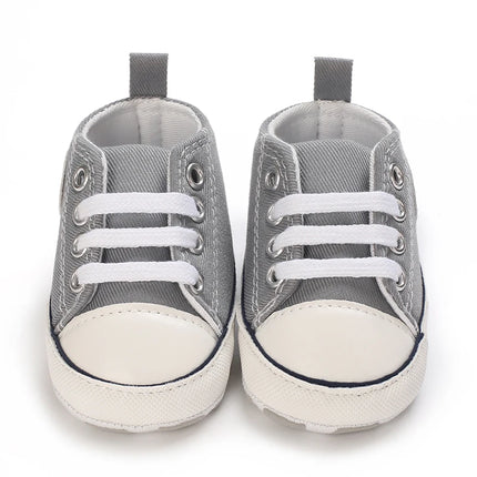 0-18 Months Newborn Baby Shoes Classic Fashion Casual Sports Shoes for Boys and Girls Non slip Soft Sole Walking Shoes