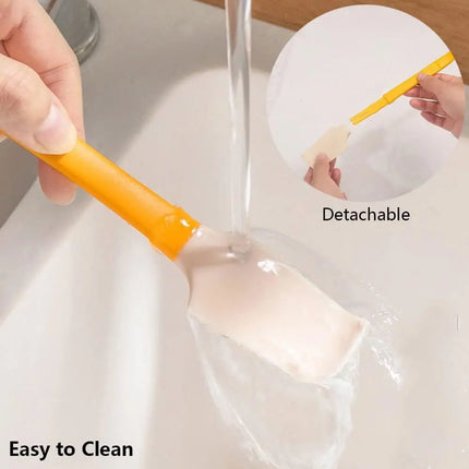Silicone Jam Spatula with Can Opener End Multi Purpose Spreaders for Jar Peanut Butter Jelly Chocolate Spreader Mixing Scraper