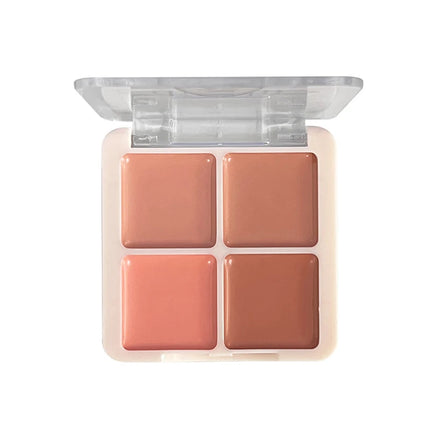 Expanding Color Brightening Face Blusher Rouge Shadow Multi-purpose Berry Milk Blush Cream Palette Lip Cheek Tint Natural Matte