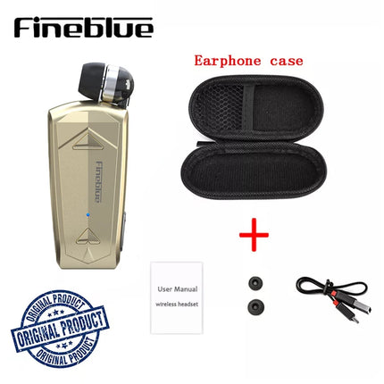 Fineblue F520 Mini Wireless Earphone Bluetooth 5.3 Retractable Headset in Lotus One Ear Calls Remind Vibration Sport Headphone