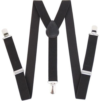 Men's Heavy Duty Suspenders High Elastic Adjustable Braces with 3 Strong Clips for Pants Holder Ideal for Wedding Wear