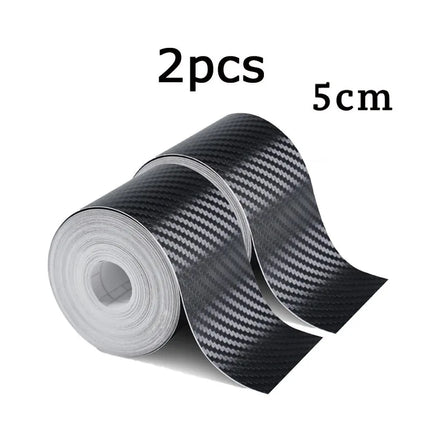 1-5m Nano Carbon Fiber Car Tape Sticker Door Mirror Paste Protector Strip DIY Protection Protective Film Waterproof Adhesive