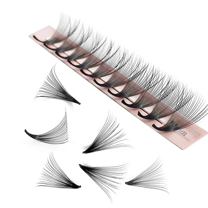Goddess 12D/14D/16D/20D Premade Fan Eyelash Extensions Natural Soft Russian Volume Lashes Faux Mink Individual Lash Extensions