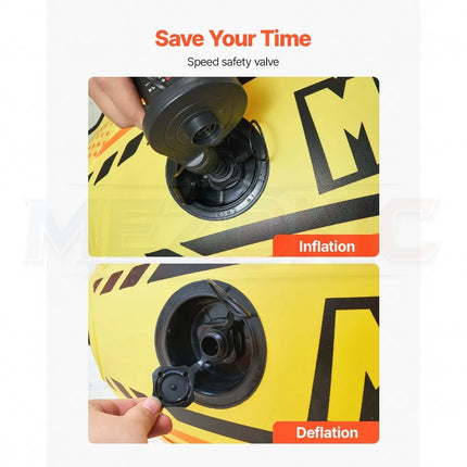 Booster Ball, Towable Tube Rope Performance Ball, Thickened PVC Inflatable Booster Balls for Boating and Water Sports - with Hi