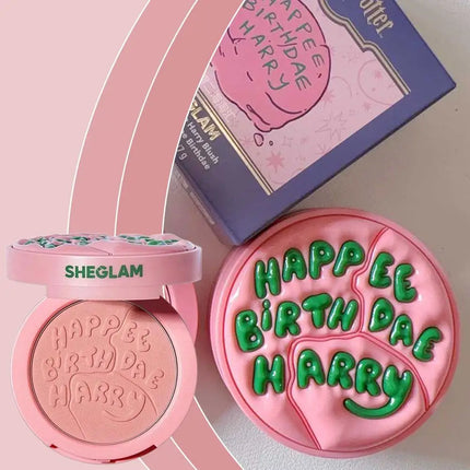 Cute Blusher Peach Milk Pink Cream 3D Embossed Girl's Blush Natural Cheek Tint Brighten Waterproof Matte Face Contouring Blush