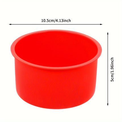 4 Inches Silicone Mini Cake Pans,Cupcake Molds, Reusable Baking Pan For Muffin,Rainbow Cake, Cheese Cake, Dessert Mousse Mold