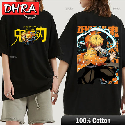 Demon Slayer T Shirt Nezuko Tshirt Women Kimetsu No Yaiba Top Tees Japanese Anime Tanjirou Kamado Tops Manga Harajuku T-shirt