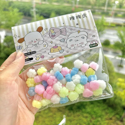 50pcs Mini Cat Paw Taiyaki Squishy Toy - Stress Relief Fidget Sensory Toys for Kids Adults,  Anti-Anxiety Squeeze Squishies Gift