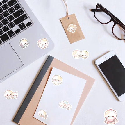 80PCS Cute Animated Cat Graffiti Stickers Notebook Phone Case Diary Bicycle Helmet Water Cup Luggage Decoration Stickers