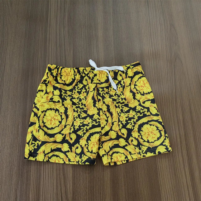 2025 New Children's swim Shorts gold Boys' Swim Shorts High end Soft Baby Swimming briefs factory price