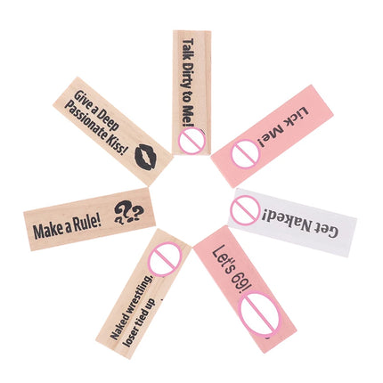 48Pcs Sex Block Tumbling Tower Stacking Games Game For Adults Sex Toys Valentine Wooden Block For Couples Erotica Party Block