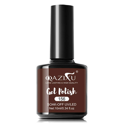 QAZIXU 10ml Brown Golden Cat Eye Nail Polish Gel Soak Off UV LED Nail Magnetic Gel Polish Nail Art Design DIY For Winter