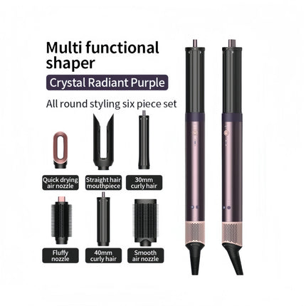 High-Speed Hair Dryer 6 in 1 Set 150000 RPM Ionic Blow Dryer with Diffuser Fast Drying for Thick Curly Hair Women Gift