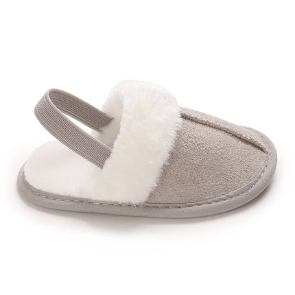 Newborn to 18 Months Children's Woolen Cotton Slippers Soft Soled Warm Baby Casual Shoes Cozy Footwear for Infants