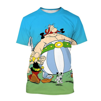 Hot selling new 3D printed T-shirt men's and women's cartoon T-shirt casual fashion hip-hop cool round neck short sleeved top
