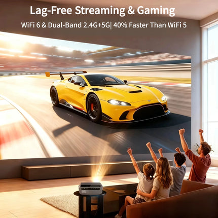 4K 3800 ANSI native full hd video projector 2.4+5G wifi auto focus android TV movies video projector NFC daytime home theater