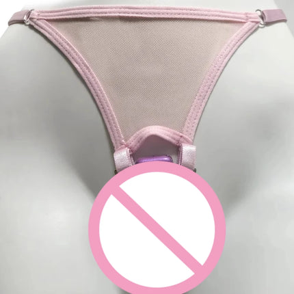 Black/red/pink T-back Chastity Cage Sissy with Fixed Strap Chastity Belt Adjustable Penis Cock Cage Underwear Sex Toys for Men
