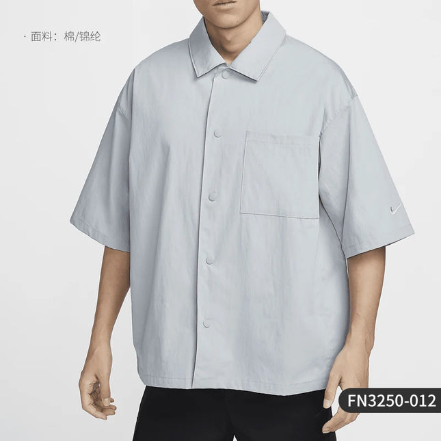 Nike Official Genuine Big Swoosh Men's Short Sleeve Sports Casual Shirt FN3250-012