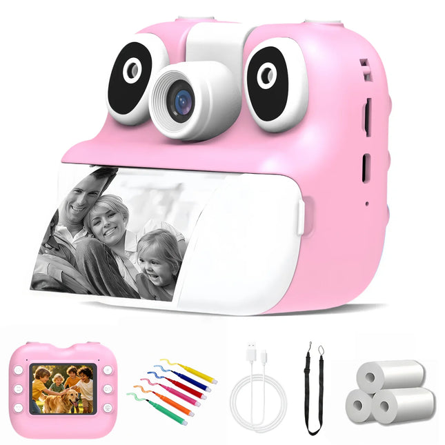 Digital Children Camera For Mini Printer Portable Photography Thermal Instant Print Photo Kids Camera 2.8inch HD Video Toy Gifts