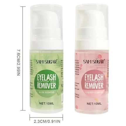10ml Eyelash Removal Gel Transparent Aloe Vera Cherry Essence Gentle Non-irritating Quick Removal Soften Eyelashes Cleaning Gel