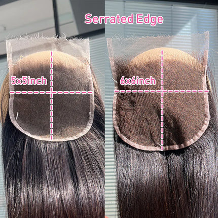Eva Hair Ultra Thin HD Lace 5x5/6x6 Closures Human Raw Hair Straight & Body Wave 13x4 13x6 HD Lace Frontal Only Small Knots HD