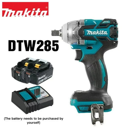Makita DTW285 18V Brushless Electric Screwdriver 280N.m 1/2" Socket Rechargeable Drill Driver Compatible with Makita 18V Battery