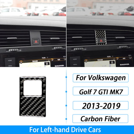 For Volkswagen Golf 7 GTI MK7 2013-2019 Carbon Fiber Gear Shift Air Outlet Window Lift Dashboard Suit Trim Car Interior Sticker