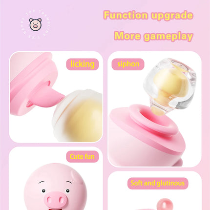 Female Tongue Licking Clitoris Sucking Vibrators Piggy G Spot Vagina Massager Vacuum Stimulator Sex Toys for Women Adults Goods