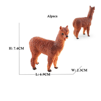 Simulation Woodland Animal Deer ,Moose,Elk,Reindeer,Alpaca,Kudu Model Figurines Cake Toppers Collection Figure Christmas Gift