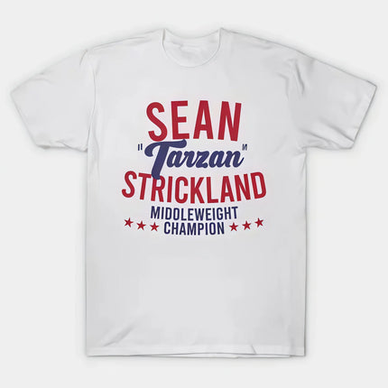 UFC Sean Strickland 2026 Summer Collection 100% Cotton Printed Fashion Breathable T-Shirt Suitable for Both Men and Women