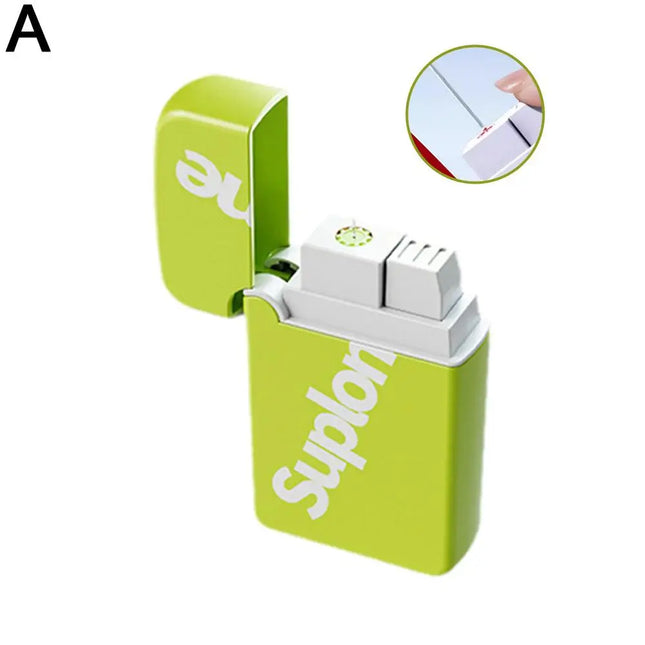 Plastic Square Cover Lighter Water Gun Funny Water Spray Toy Personalized Creative Decompression Lighter Shape Small Water Gun