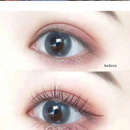 Black Head Mascara Ultra-fine Small Brush Lengthening 3D Lash Eyelash Extension Eye Lashes Long-wearing Black Color Mascara