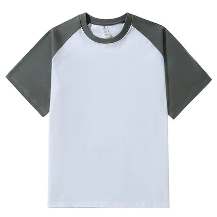 Brand New 220g Men's T-shirts Heavy-Duty Pure Cotton Shoulder-Plugged Short-Sleeved Men T Shirt Color Bottoming Man Tee Shirt