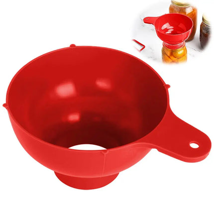High-end Wide Mouth Funnel Plastic Popular Salad Dressing Liquid Wide Tools Gadgets Mouth Hopper Funnel Kitchen Canning Filter