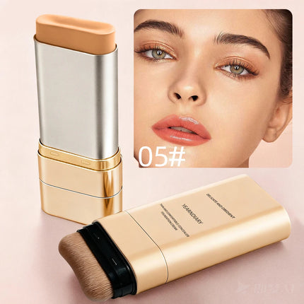 2-in-1 Concealer Foundation Stick - Long-Lasting Full Coverage, Lightweight & Moisturizing, Dual-Ended for Easy Application