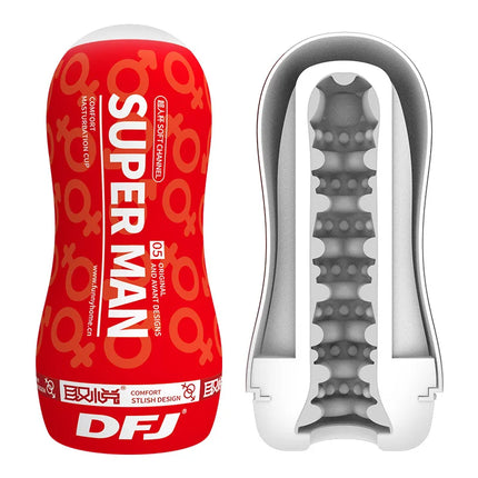 Male Masturbator Cup Soft Pussy Sucking Real Vagina Endurance Exercise Supplies Vacuum Pocket Cup Sex Toys for Men Adult Goods