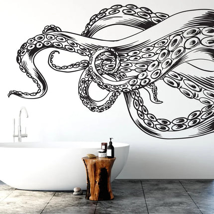 Octopus Wall Decor, Octopus Wall Decals, Tentacles Wall Art, Stickers Octopus Wall Vinyl Tentacles Nursery Wall Decals Art 3D47