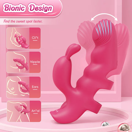 Rabbit Finger Vibrator for Women Vagina Vibrator Clitoris Nipples Stimulator Female Masturbator Interaction Sex Toy for Couples