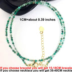 Green agate / 38-40CM necklace
