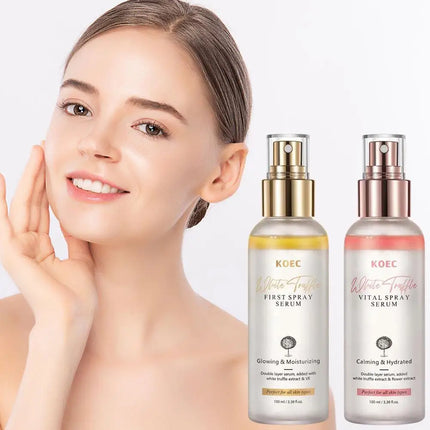 KOEC White Truffle First Spray Serum, Moisturizing Glowing Facial Setting Spray, Hydrating Nourishing Skin Care Mist 100ml