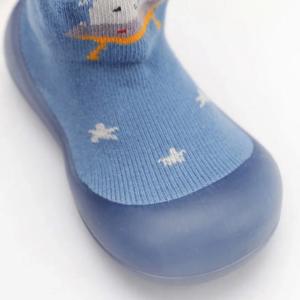 Baby Socks Shoes Kids Toddler First Walkers Cartoon Pattern Soft Non-Slip Sole Comfortable Rubber Floor Shoes for Boys Girls