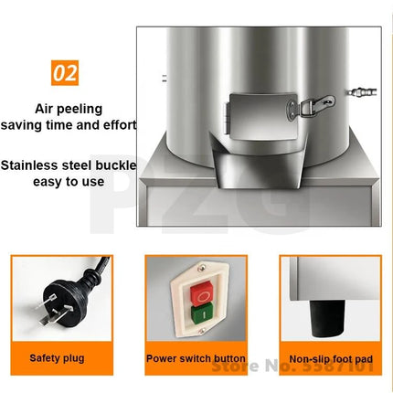 Small Electric Garlic Skin Remove Machine Garlic Peeling Maker Garlic Clove Skin Separating Peeler Garlic Separator Machine