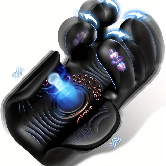 Mens Automatic Tapping Masturbator Penis Delay Trainer Pocket Pussy Dicks Glans Vibrator Stimulator Massager Male Adult Sex Toy