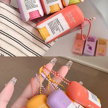 Gegebear Delicate and Moisturizing Lip Balm, Colorless Lip Care, Summer Moisturizing and Hydrating, Lipstick Primer, Lip Balm for Beauty, Moisturizing and Repairing, Anti-Dry and Anti-Cracking, Refreshing and Non-Sticky, Long