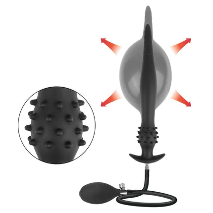 3-16cm Inflatable Anal Plug For Women Vaginal Dilator Butt Expander Men Anus Prostate Massager Dildo Female Masturbator Sex Toys
