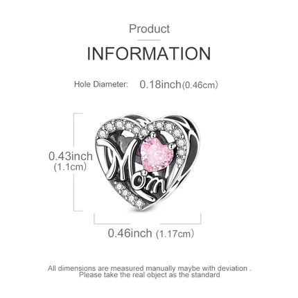 2026 Romantic Pink Color Charms Bead 925 Sterling Silver CZ Zircon Love Heart Pendants Fit Original Bracelet DIY Jewelry Gift