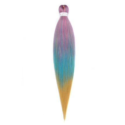Pre-stretched Synthetic Braiding Hair Ombre Professional Easy  Hot Water Setting Soft  Crochet Braid Hair  Extensions